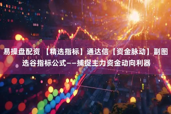 易操盘配资 【精选指标】通达信【资金脉动】副图 选谷指标公式——捕捉主力资金动向利器